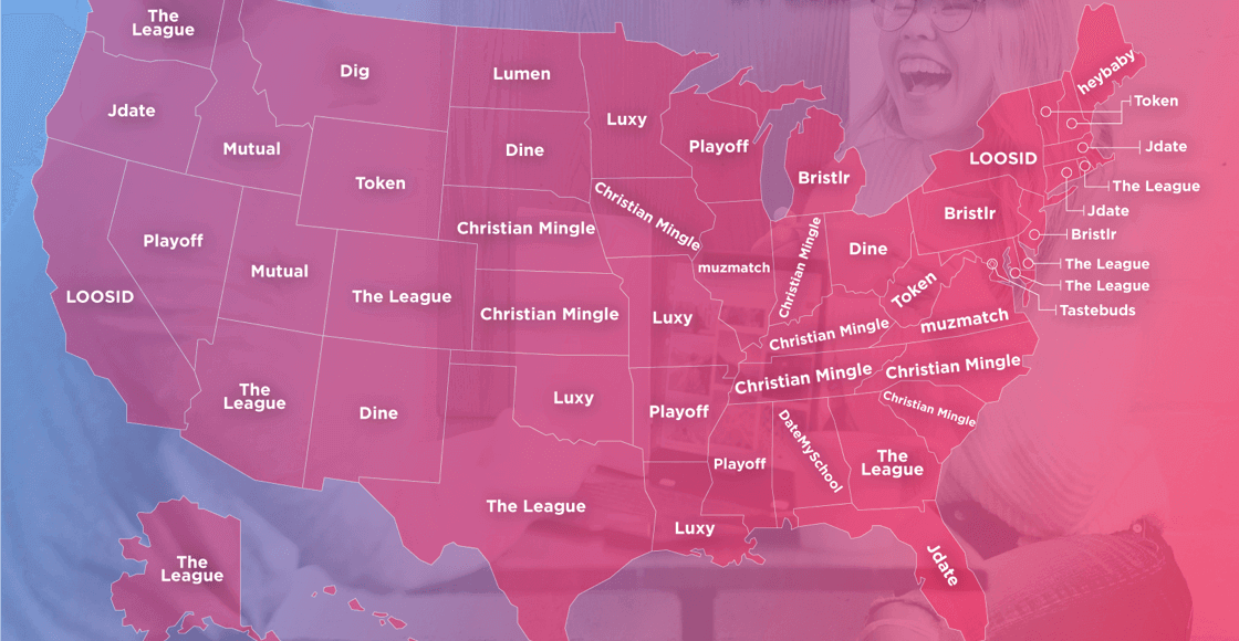 Luxy is the most popular niche dating app in 4 states