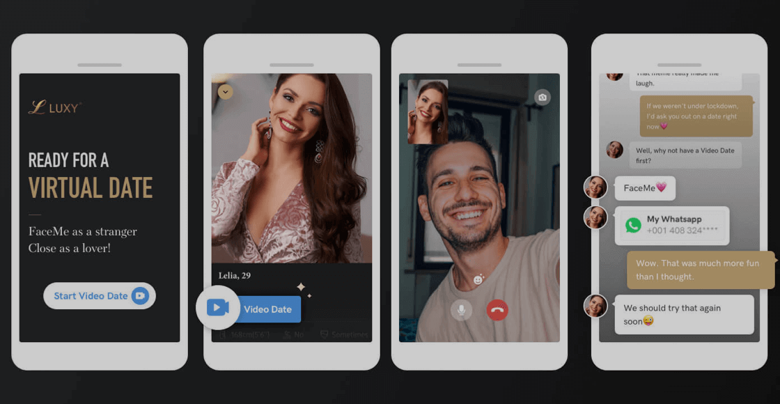 Luxy FaceMe video chat and fraud prevention announcement