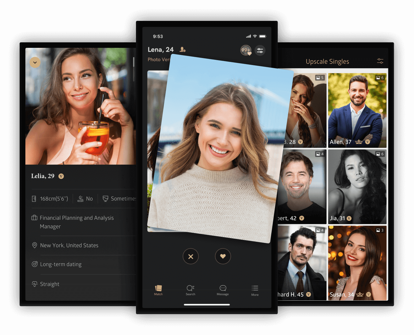 Meet new people on Luxy dating app